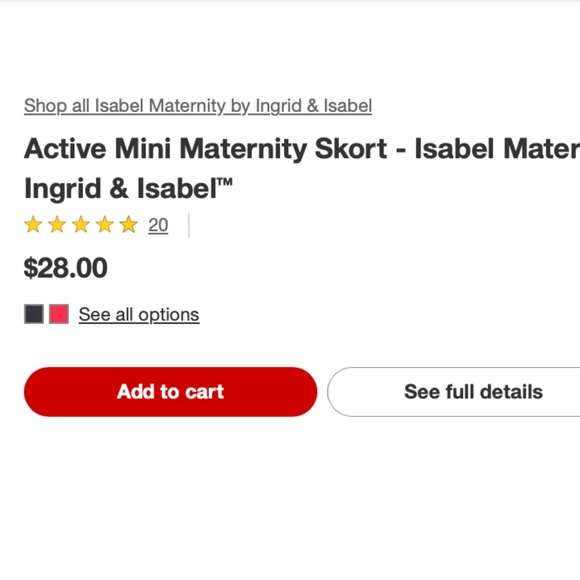 Isabel Maternity Active Mini Skirt - Picture 2 of 2